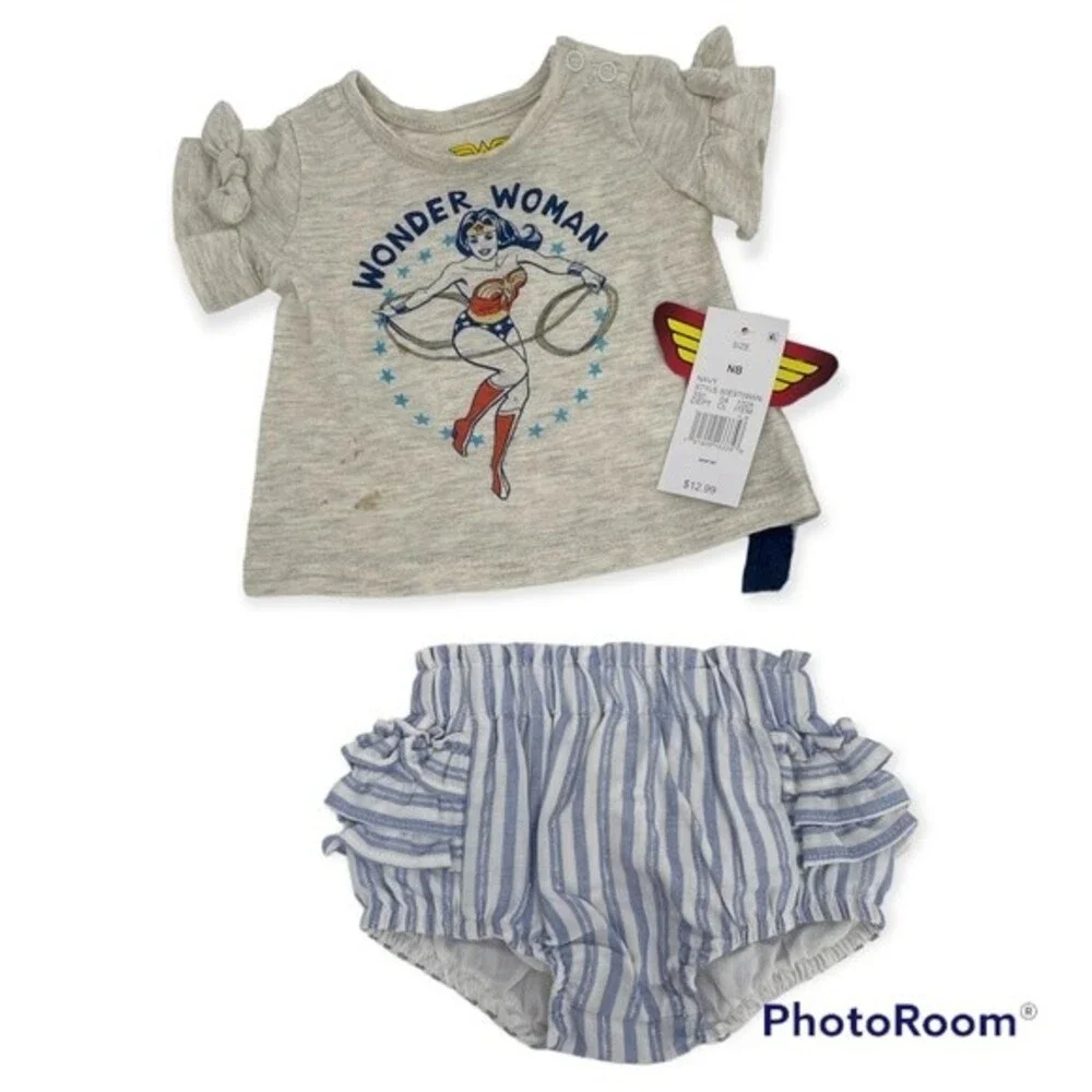 Cat & Jack Baby Lot of 5 Printed Mixed Clothes Top And Bottom Newborn